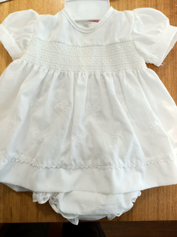 BABY DRESS SET (2 piece) Smocked  Newborn 