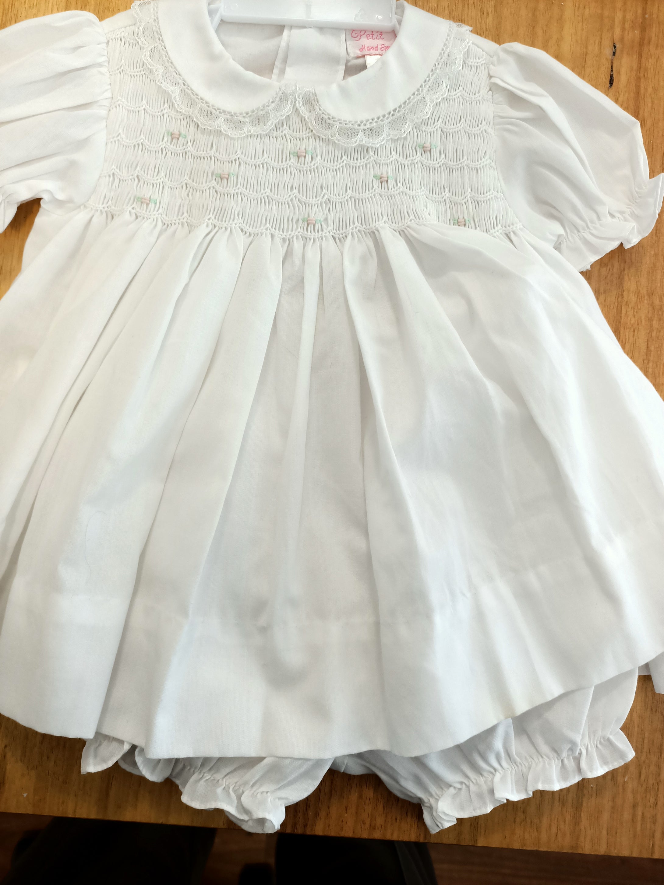 BABY DRESS SET (2 piece) Petit Ami Smocked  Newborn