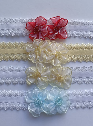 DOLL HEADBANDS for 16-18" dolls  (FLOWERS) 